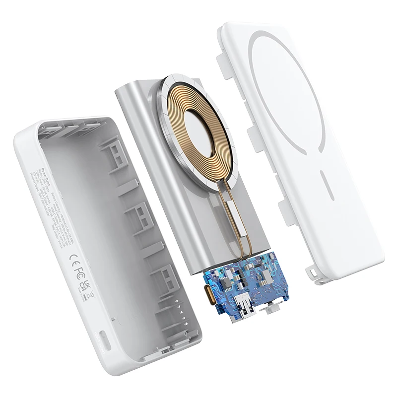 2024 New Product 3 IN 1 Charging 10000mah Magnetic Power Bank Portable Battery Pack