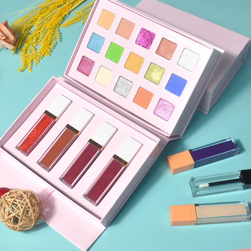 diy cruelty free vegan custom makeup eyeshadow palette with lip gloss private