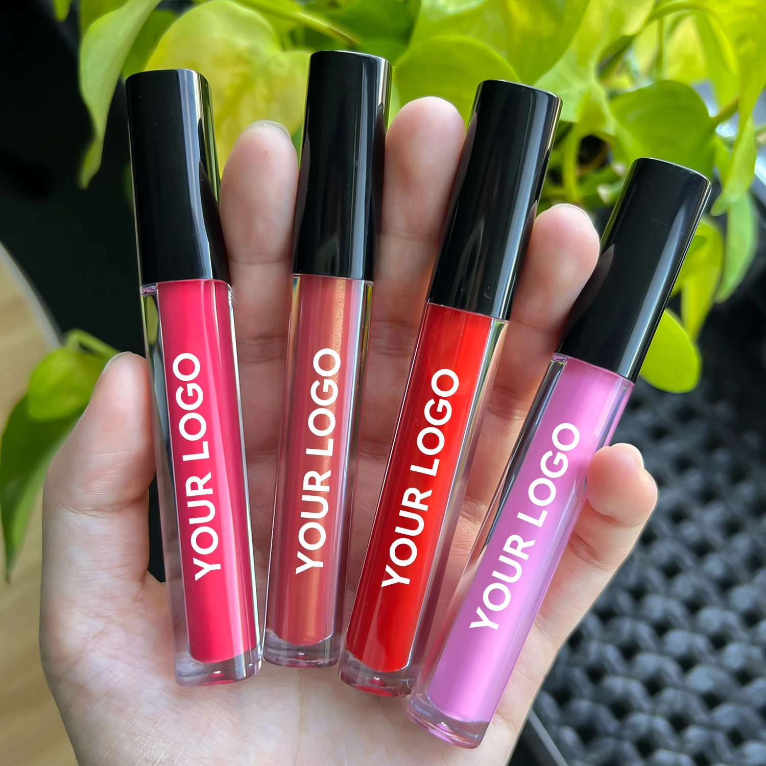 Black Lip Gloss Private Label Waterproof Lipgloss Vegan Lip Gloss Long Lasting Empty Lip Gloss Tubes