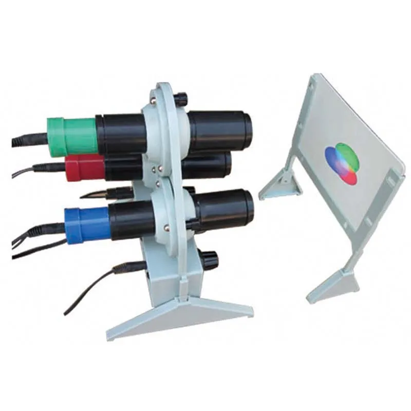 Experimental Apparatus For Synthesizing The Three Primary Colors Of Light Physics experimental equipment