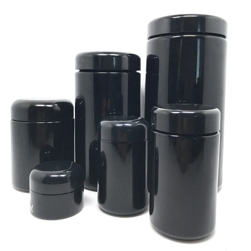 15g 30g 50g 100g 200ml 250ml 500ml 1000ml dark violet glass jar use for Precious Chinese herbal medicine or cosmetics