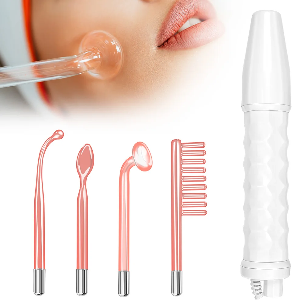 High Frequency Electrode Wand Machine Handheld Skin Tightening Acne Spot Wrinkles Remover Beauty Therapy Puffy Eyes Facial Care