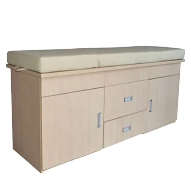 EU-EB501 Height Adjustable Hospital Medical Bed Examination Table examination couch with drawers