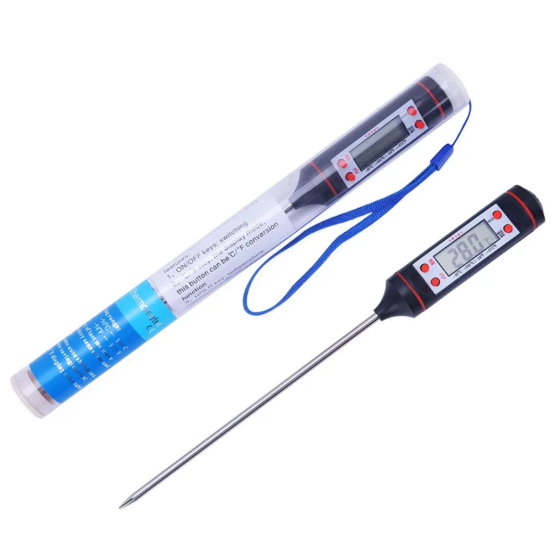 Trendy Kitchen Oil Temperature Gauge Food Probe Meat Thermometer BBQ Barbecue Thermometer Digital Thermometer