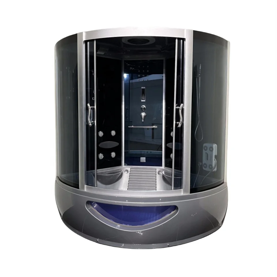 Oumeiga душевая кабина из закаленного стекла с ванной и радио 150*150*225 см