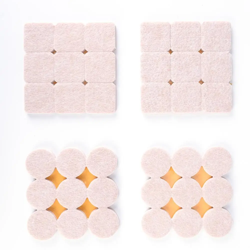 
Hard Surfaces Reduces Noise Round Self Adhesive Furniture Scratch Protector Rectangle Felt Pad 