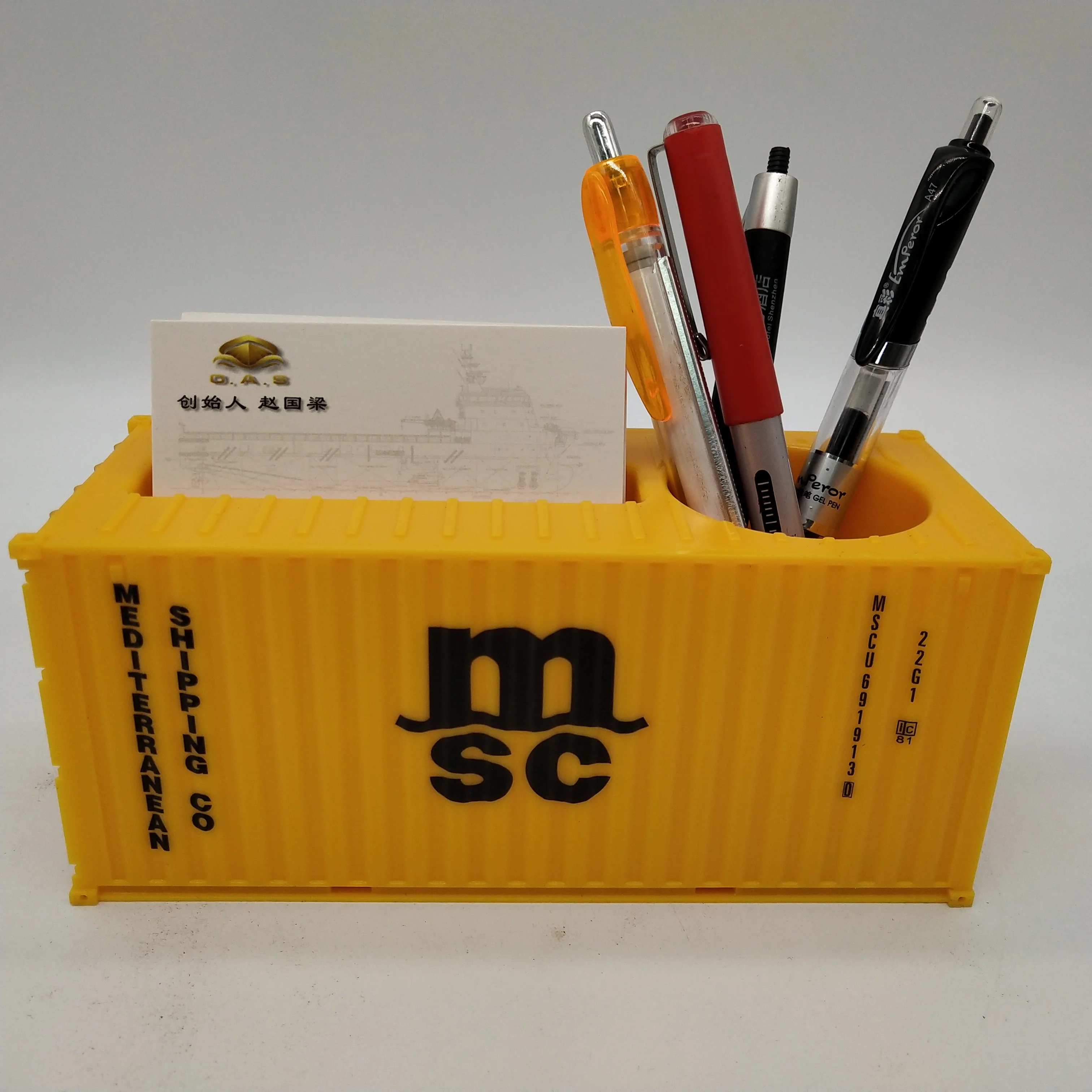 MSC Plastic Storage Box  Model  Scale 1:35  Shipping Container O.A.S Factory Customizable Pen Holder  Model
