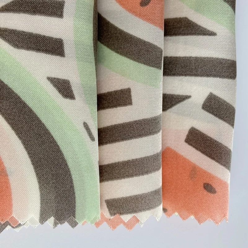 
telas fruits watermelon design printed polyester chiffon material microfiber fabric for baby clothing 