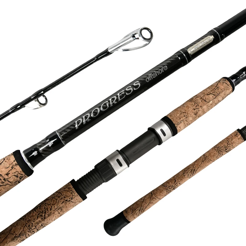 Heavy Carbon Fiber Offshore Saltwater Fishing Rods Medium Heavy with EVA Handle for Sea Tuna Snapper Trolling River Lake Stream