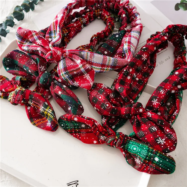 HZO-23066 Fashion Christmas Women Girls Bohemian Hair Bands Print Headbands Vintage Turban Bandanas Hair Accessories