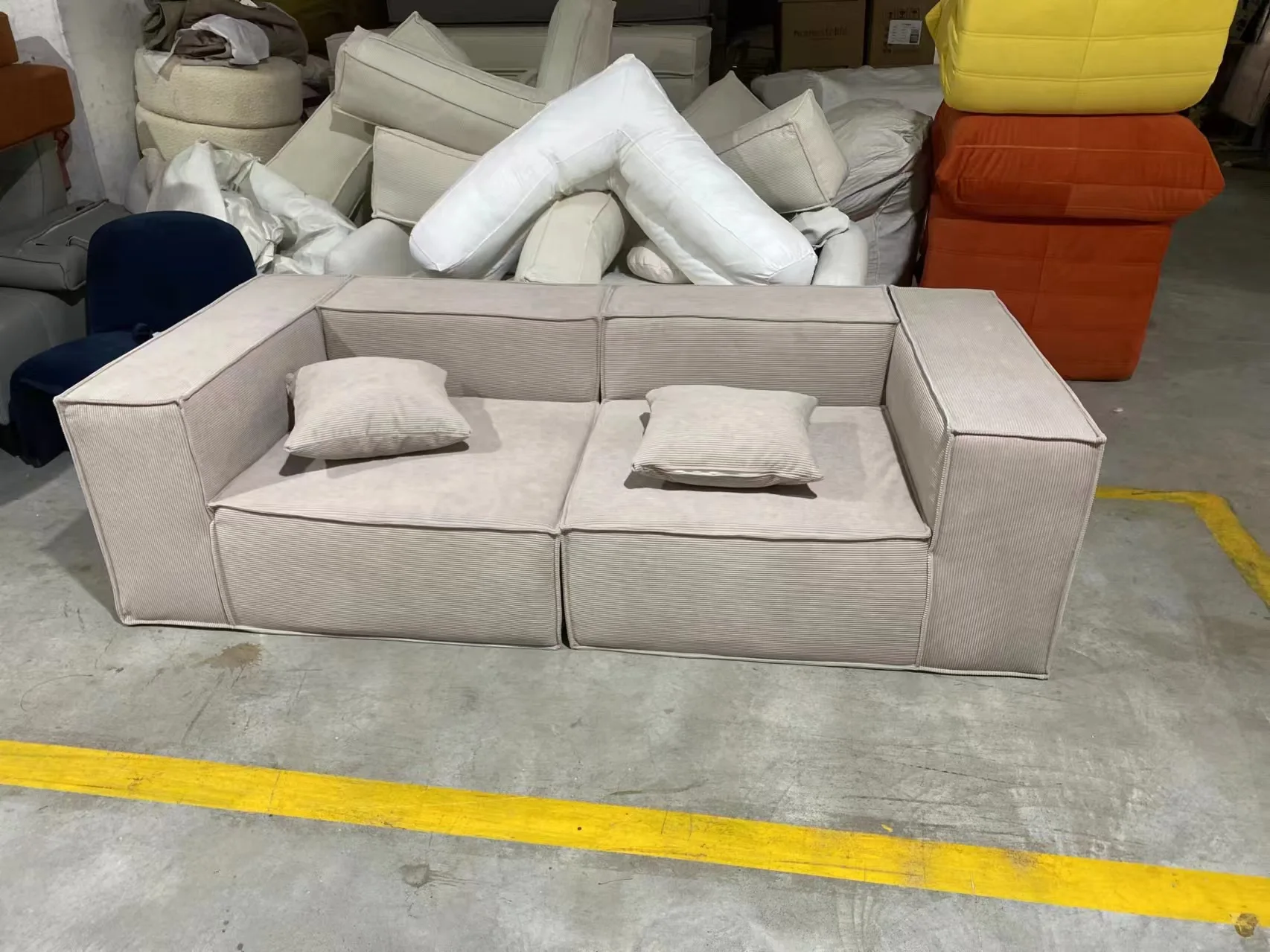 KEHUI Luxury Fabric Sofa Sets for home living room Furniture Sofas Style Decorative Compression Vacuum Luxury Fabric Sofa