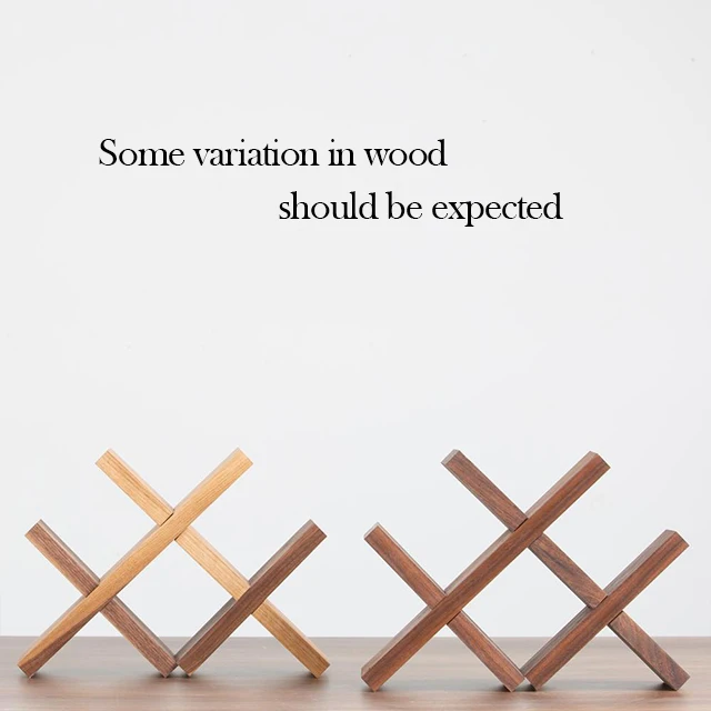 Modern Bar Honeycomb Red Wine Bottle Rack Display Countertop Storage Wood Wine Rack