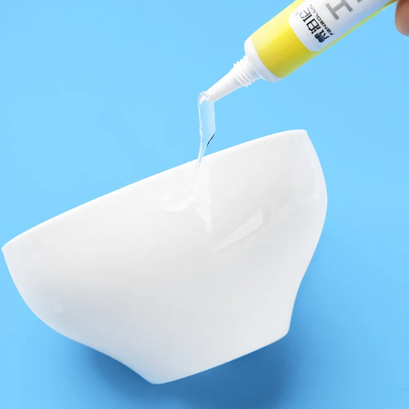 Direct supply of non-woven alcohol glue 6ml quick-drying handmade DIY hemp rope button transparent 6g in stock