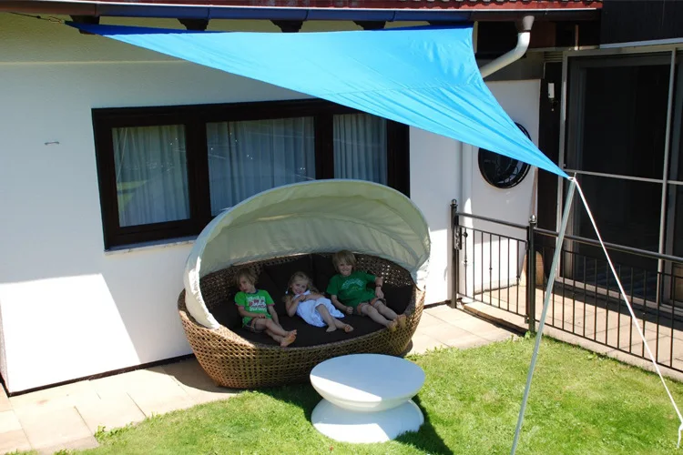 2022 New Anti-Uv Sunshades Awnings 420D PU Coated Triangle Waterproof Sail Canopy Patio Sail Shade Canopy 3*3*3M