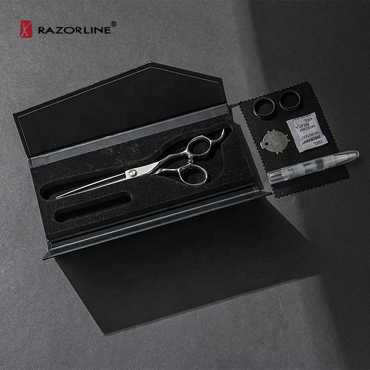 AK36B Barber Professional Scissors 440C Barber Hair Shears Hairdressing Scissors 5.5' 6.0' Hair Scissors