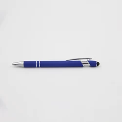 Профессиональное производство, дешевая рекламная шариковая ручка со стилусом и резиновой ручкой, Новинка