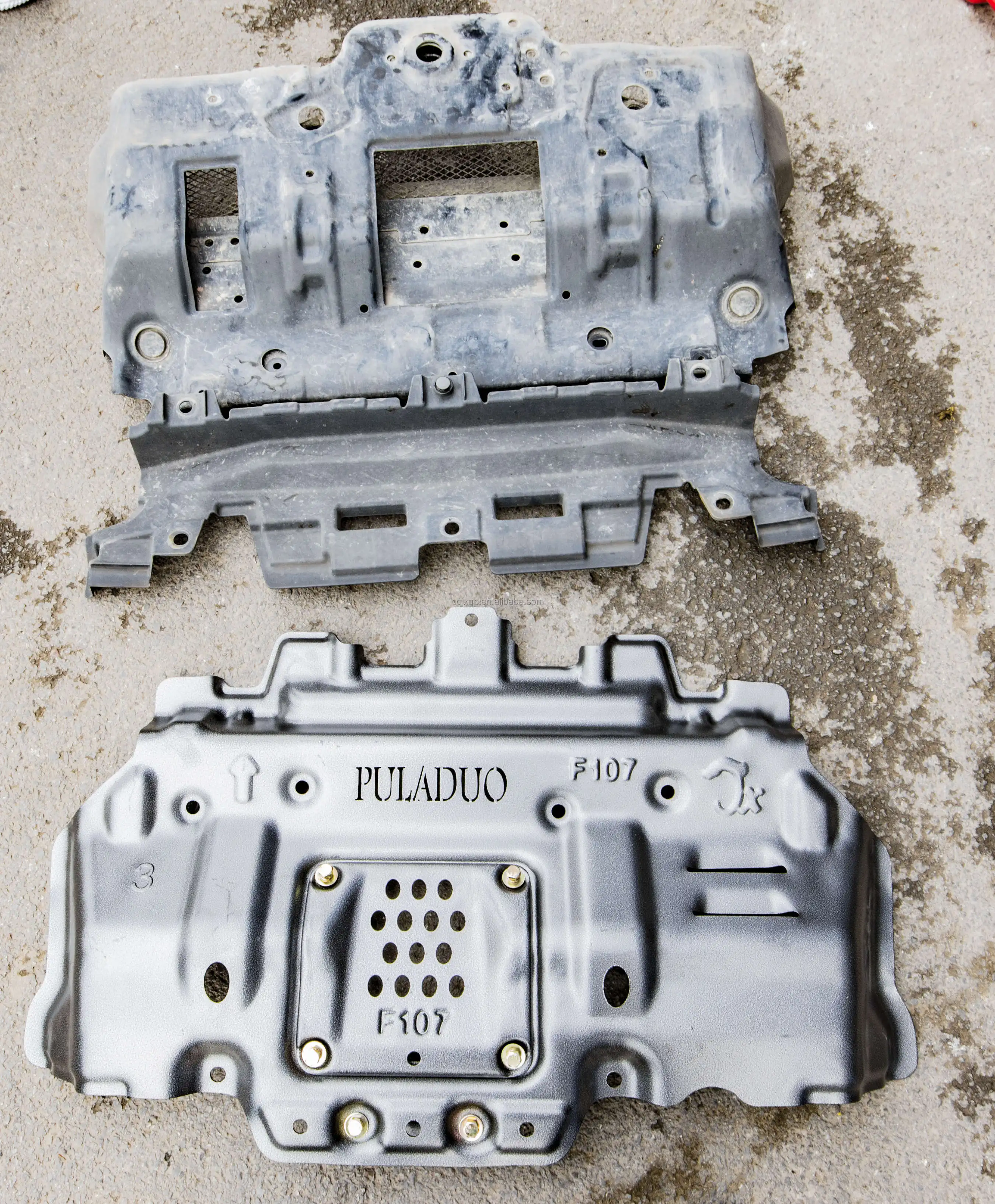 Skid Plate fit for LAND CRUISER PRADO 2.7L LC150 JUNXI 3D Gearbox Transfer Case Steel Engine Protection Guard Cars Accessories