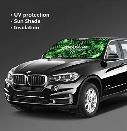 Лето 2021 дизайнерские легкие автомобильные занавески солнцезащитные прочные складные с защитой от УФ-лучей и логотипом на