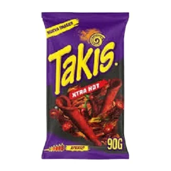 Takis Hot Chili Pepper and Lime Tortilla Chips Individual Packaged Snacks