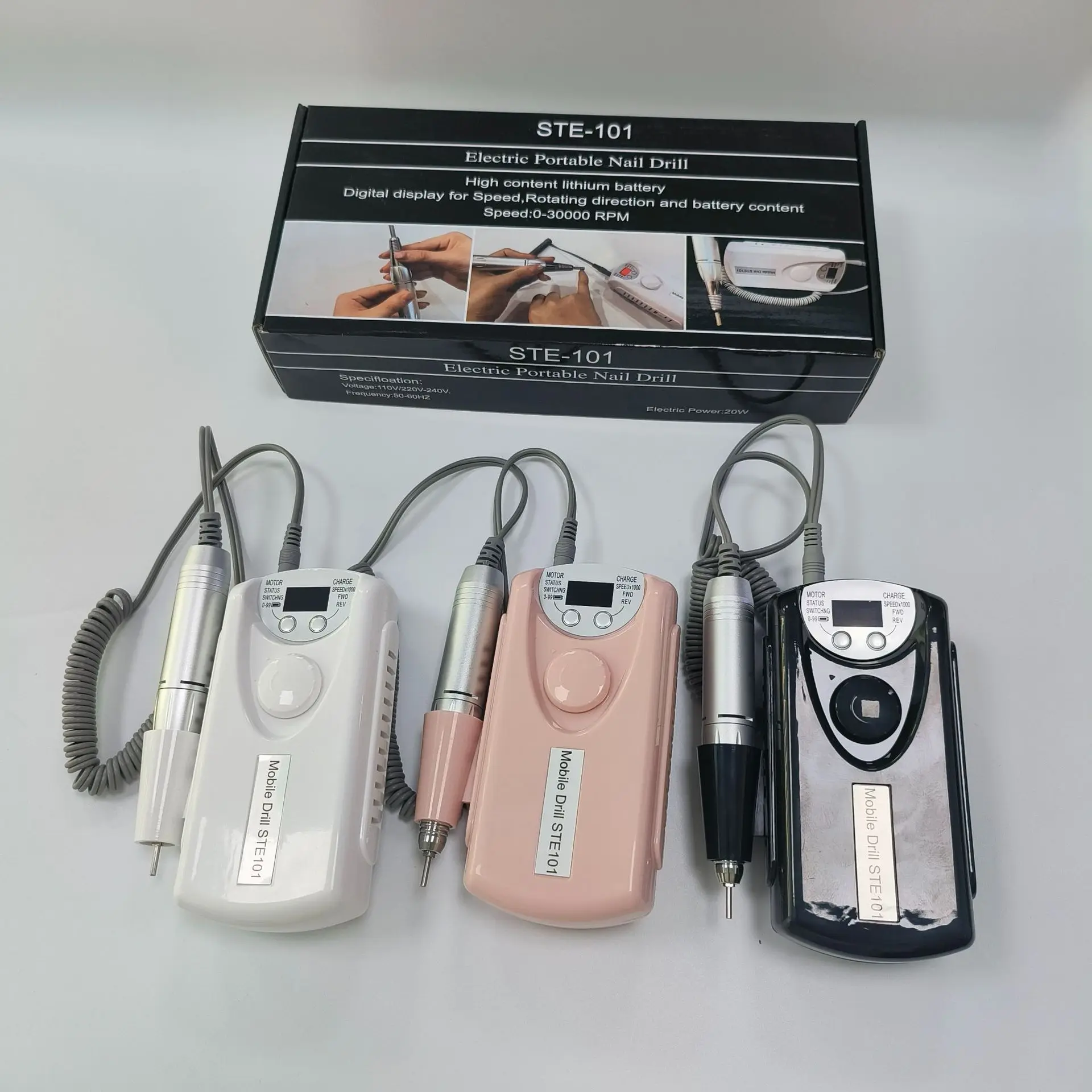 Nail Drill for Acrylic Powder 30000 RPM Nail Electric Efile Nail Drill Machine