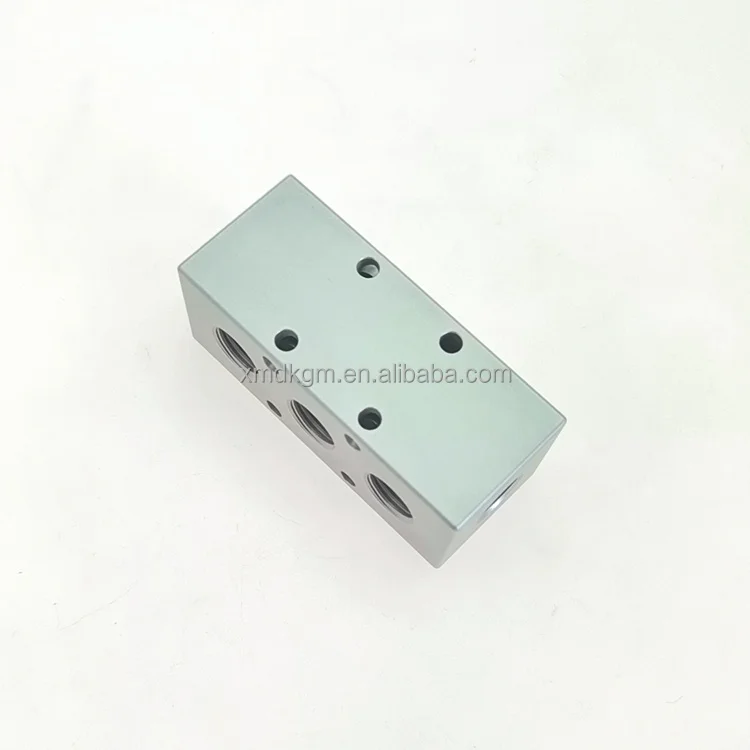 custom Manifold Blocks Pneumatic Components cnc machining center milling aluminum parts service for Automation