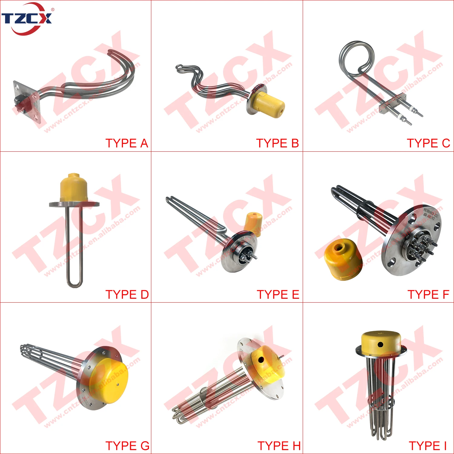 Green 304 Stainless Steel Heating Element for Liquid Tubular Heaters Custom-made Heater Pipe