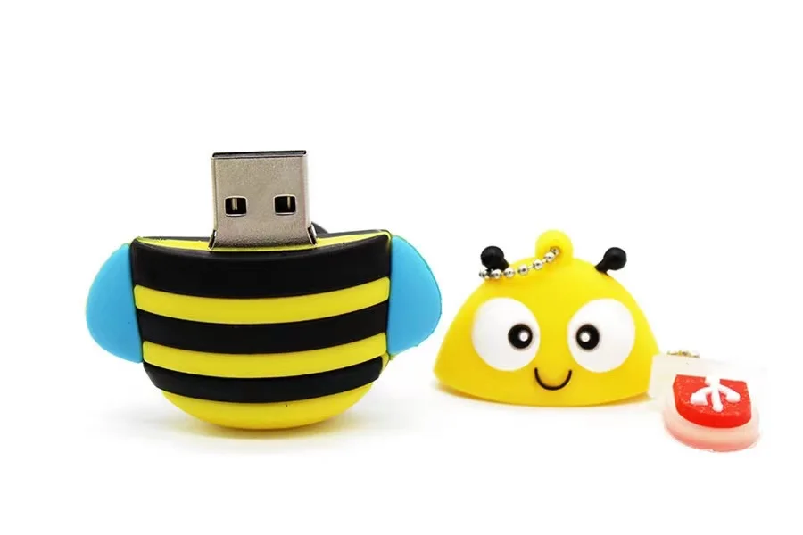 Cartoon Animal USB Flash Drive 64GB 8GB Cute Penguin Owl Bee Fox Pendrive USB 2.0 USB Stick for Business Gift