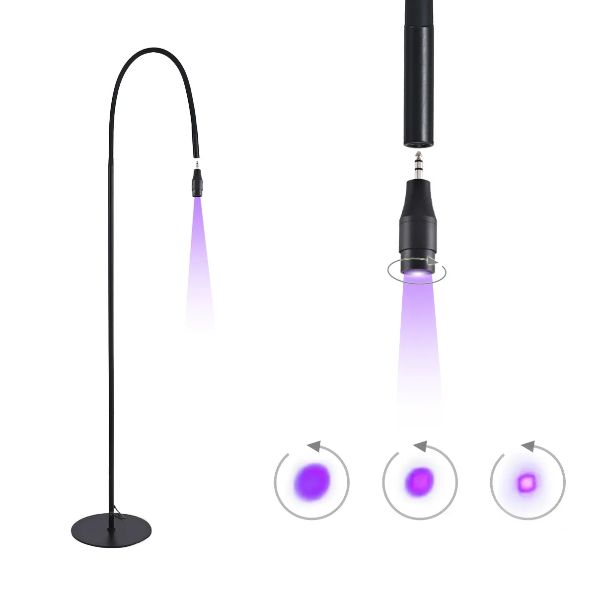 5W/10W Professional Beauty Uv Eyelash Lamp White Black  Uv Led Lamp for Lash Extensions