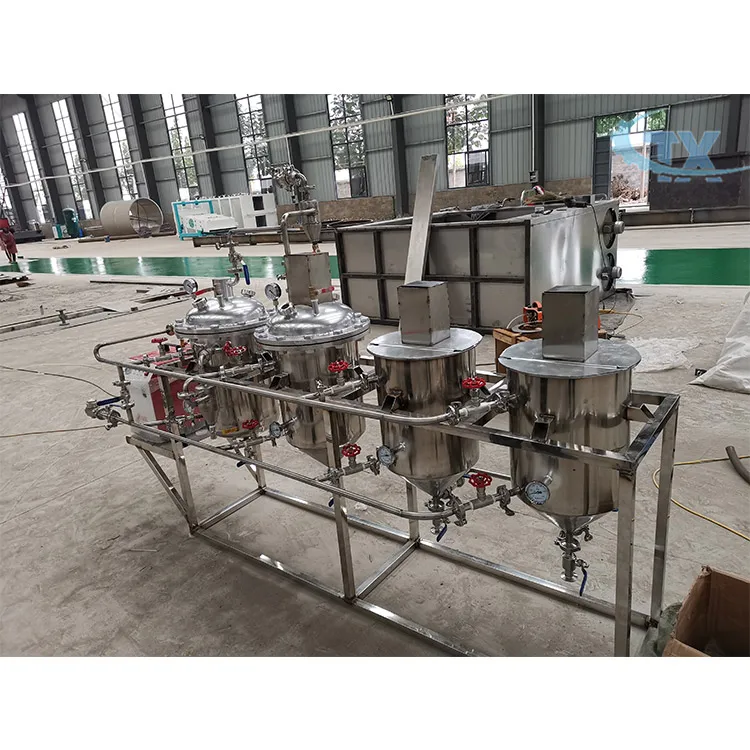 Small refining and deodorizing sunflower oil equipment machine for hemp oil