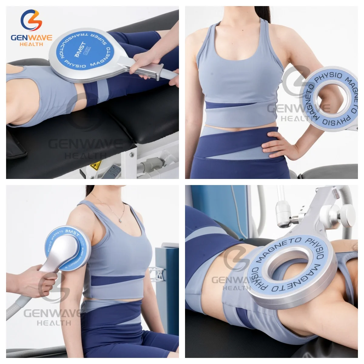 Two Replaceable Handle Professional Physio Magneto PEMF PMST MAX Magnetic Therapy Machine Pain Relief Physiotherapy Device