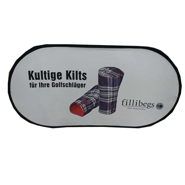 custom exhibition outdoor folding trade show advertising promotional portable oval horizontal stand a frame pop up out banner