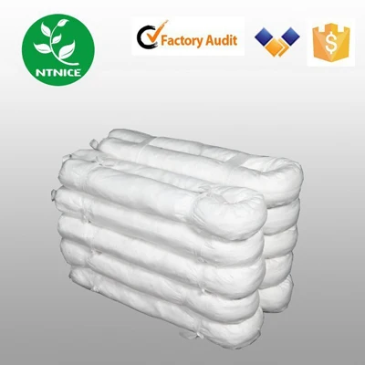 White Oil Absorbent Socks Workplace Safety Pad for Spillage Cleanup Factory Price