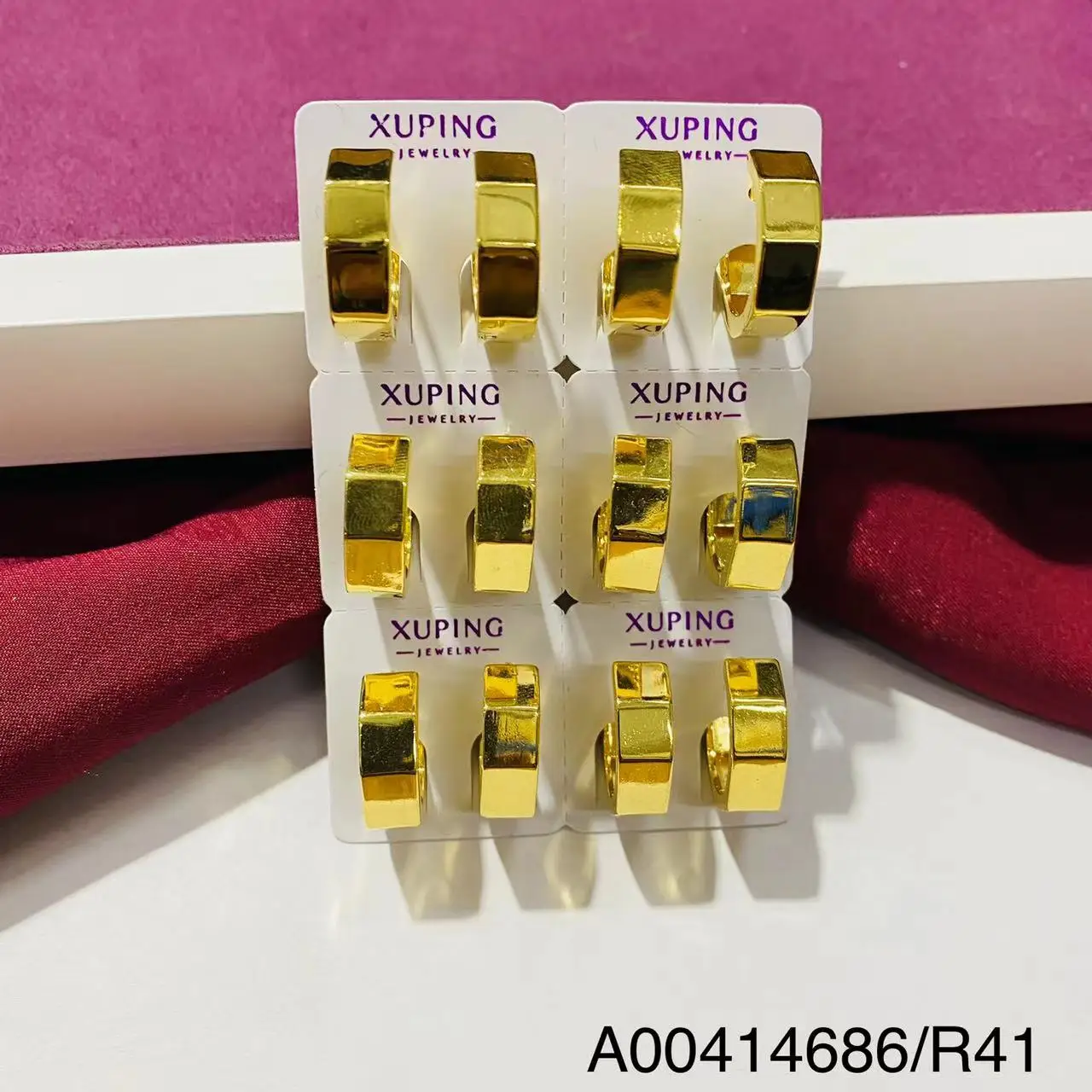 212 xuping jewelry Factory Wholesale Free Shipping Free Sample Multi Style 24k Gold Plated Hoop Earrings