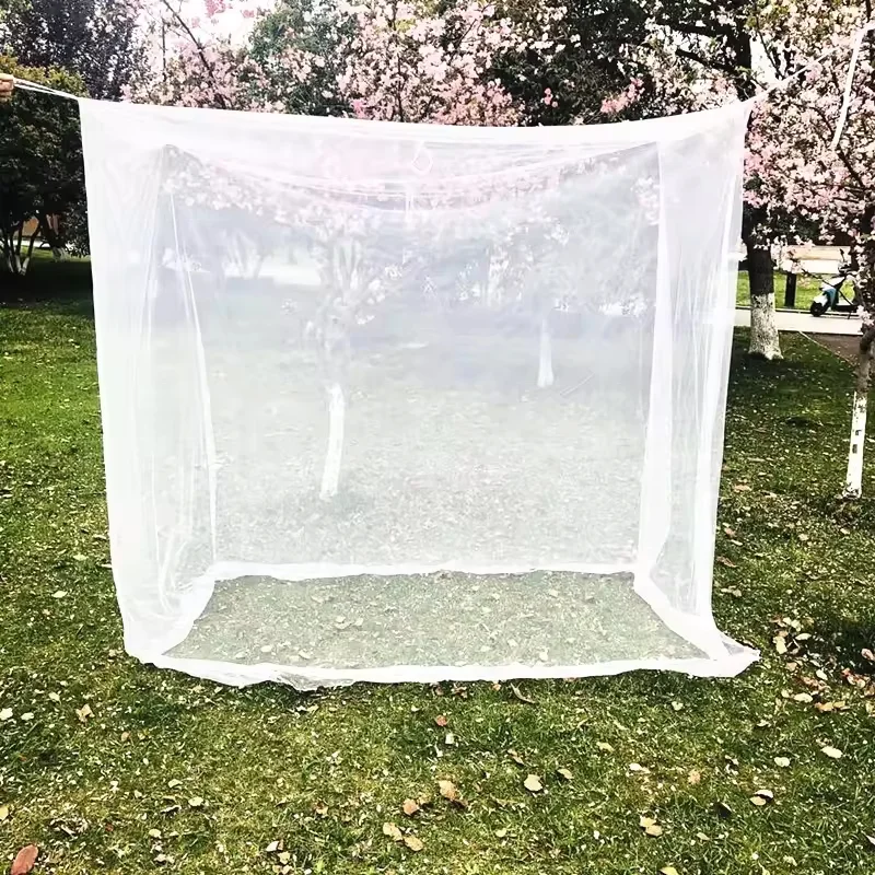Safe Environmentally Friendly Treated Mosquito Nets Outdoor Indoor Hanging Type LLIN Mosquito Net