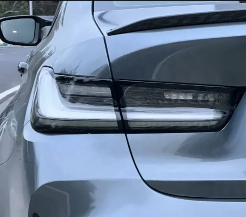 Автомобильные фонари Динамический указатель поворота для BMW 3 серии G20 2020 2021 2022 2023 копченый черный светодиодный задний фонарь