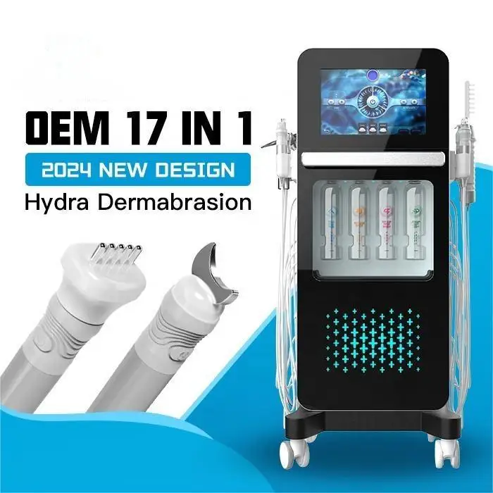 Hot 17-IN-1 Hydra Dermabrasion Machine Hydro Oxygen Equip OEM Diamond Microdermabrasion Aqua Peel Machine Hydra Manufacturer B