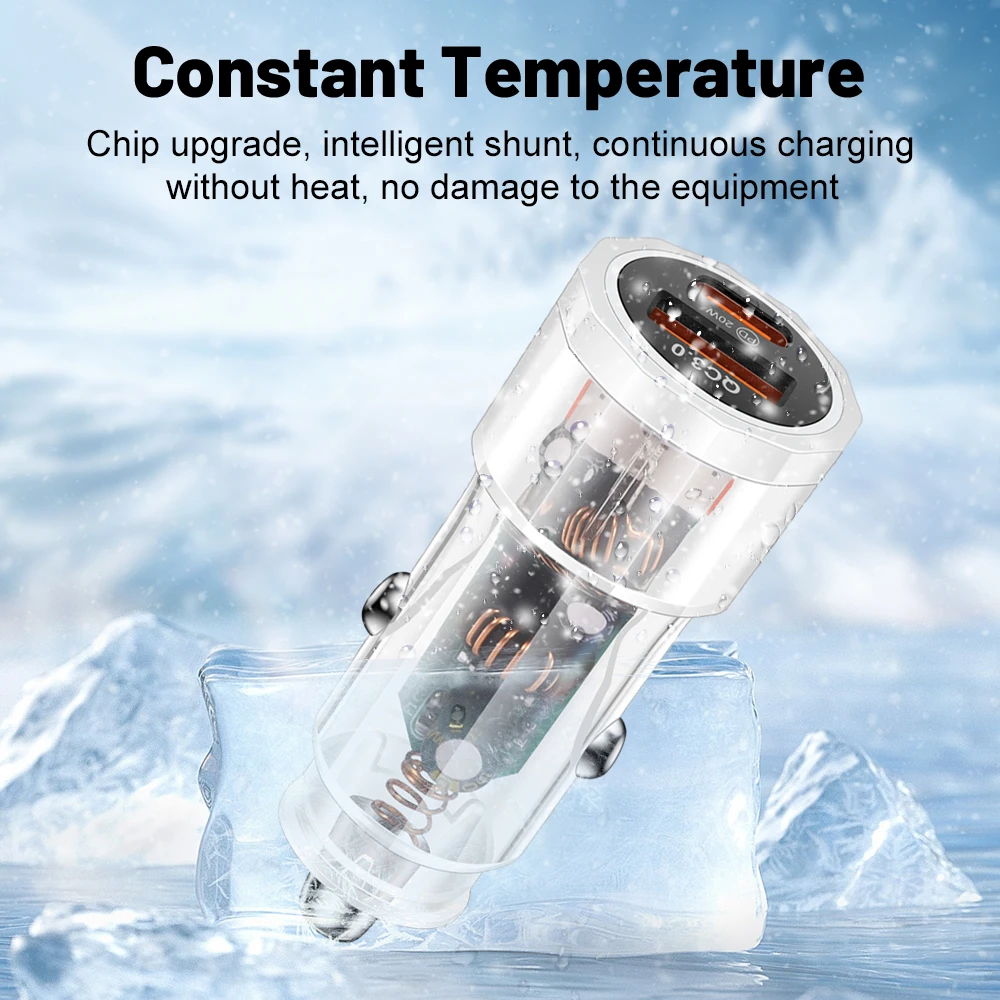 Top Seller 2 Port Fast Cargador Dual Type C Universal Laptop Charging Pd 38w Iphone Usb Car Charger