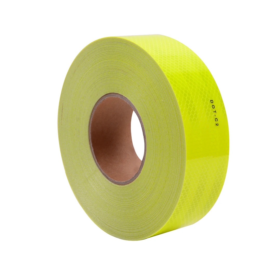 3m diamond grade reflective traffic safety pet reflective tape for car truck fluorescent yellow reflective sticker