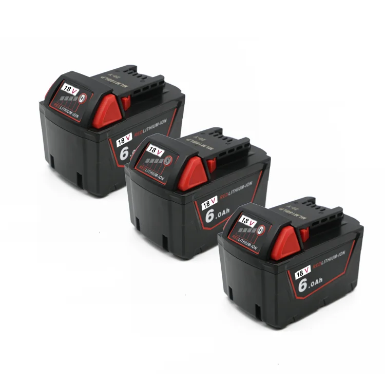 Replacement Milwaukees 18V 6.0Ah Li-ion tools battery M18 C18B Li18 M18B M18B2 M18B4 M18 XC M18 X battery