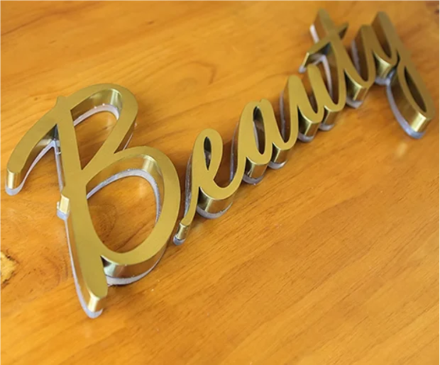 3D Metal Letters and Numbers Business Logo Backlit LED Channel Letter Sign for Office & Company Use