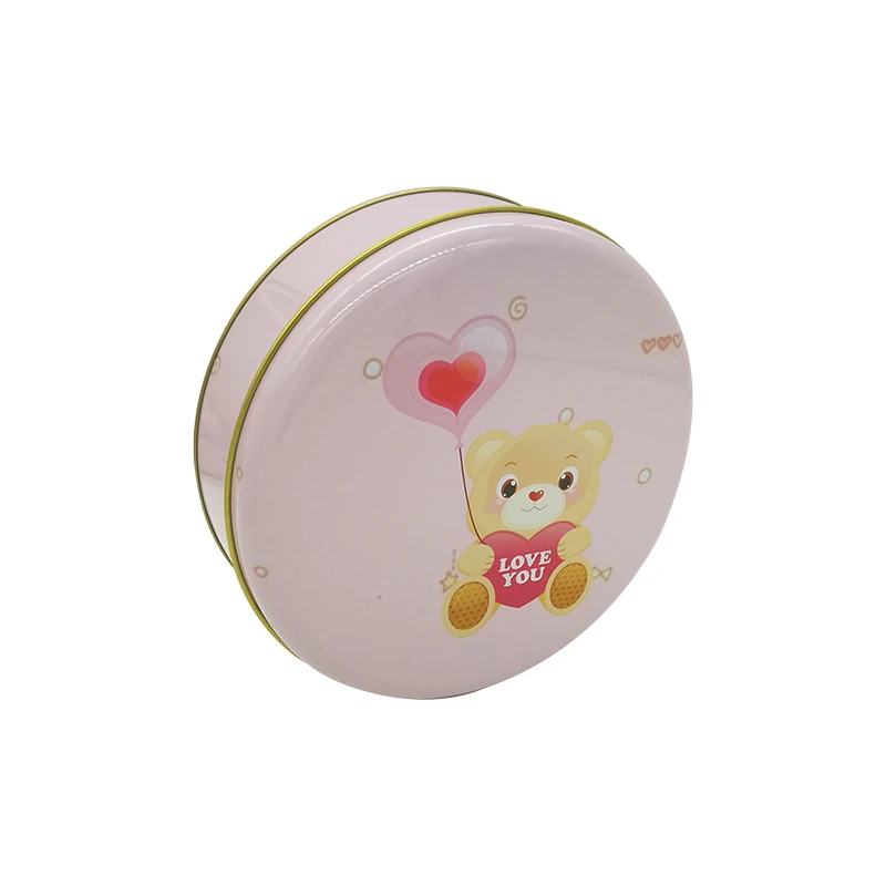 
Factory direct sales spot wholesale round iron box tinplate storage biscuit chocolate packaging iron box 