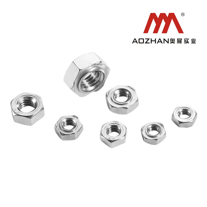High strength stainless steel DIN929 304  stainless steel hexagon weld nut