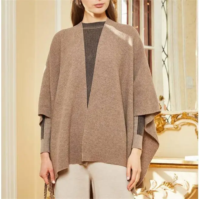 2024 Manufacturer Custom Cotton Wool Cashmere Knitted Shawls Women Ladies Plain Shawls And Scarves