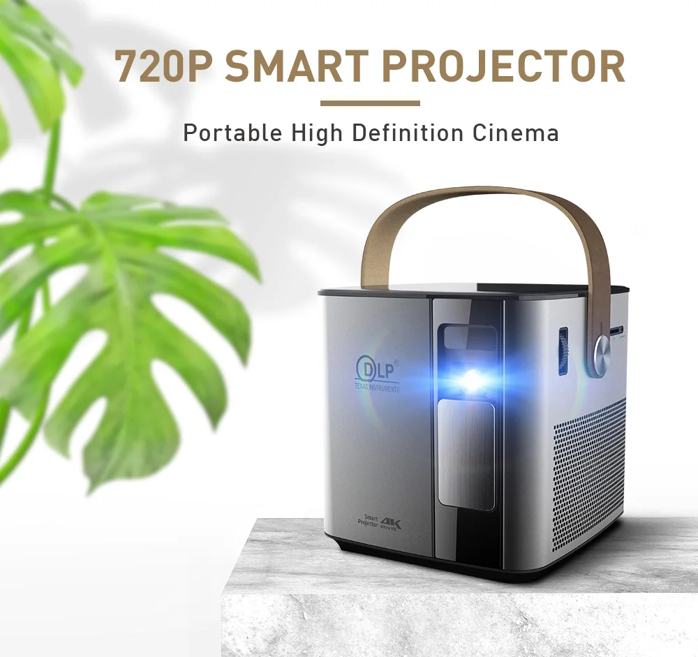 LSP Portable LED Android  Smart Mini DLP native 720P  support 4K Decoding and 3D Projector P12