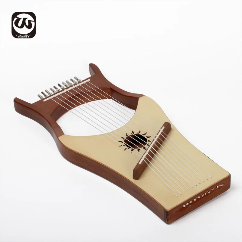 Walter high Quality 10 strings Lyra Harp for Wholesale with Mahogany