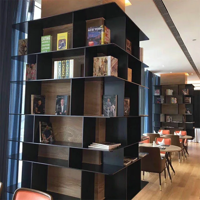 Living room stainless steel display cabinet corner drop furniture and objects display cabinet