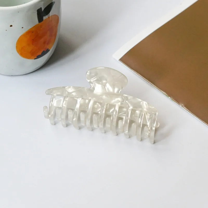 New Banana Shape flocking hairpin  9.5cm  female retro large catch clip back head clip headdress velvet hair claw