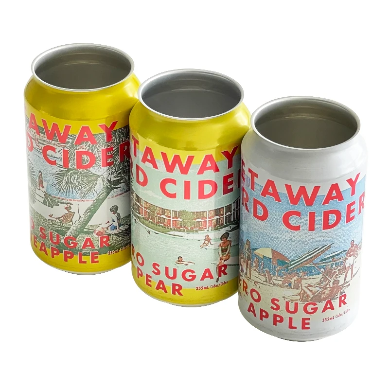 355ml Standard Aluminum Cans with 202 Cover Lid for Beer Soda Milk Beverage Drinks Packaging & Printing