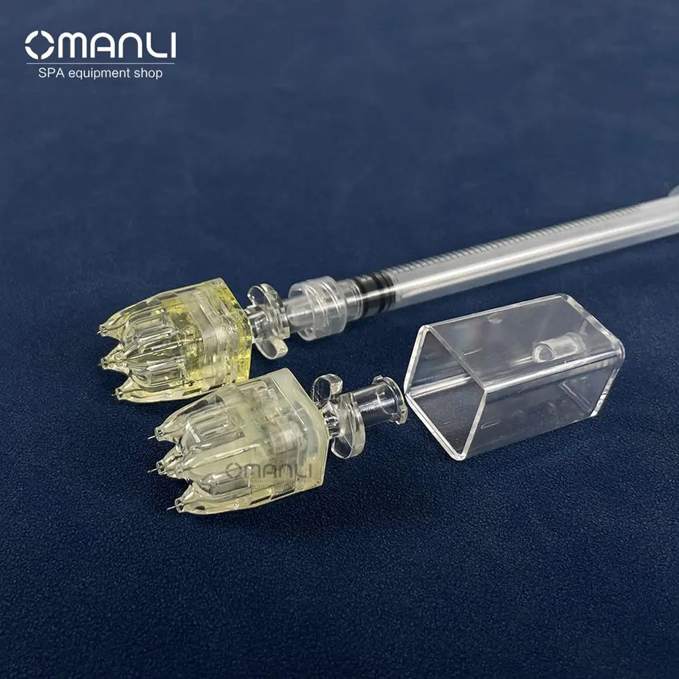 Korea Mesotherapy Syringe Nano Multi Injector Shot Needle 5-9-Pins-Meso-Gun-Needles For Hyaluronic Acid