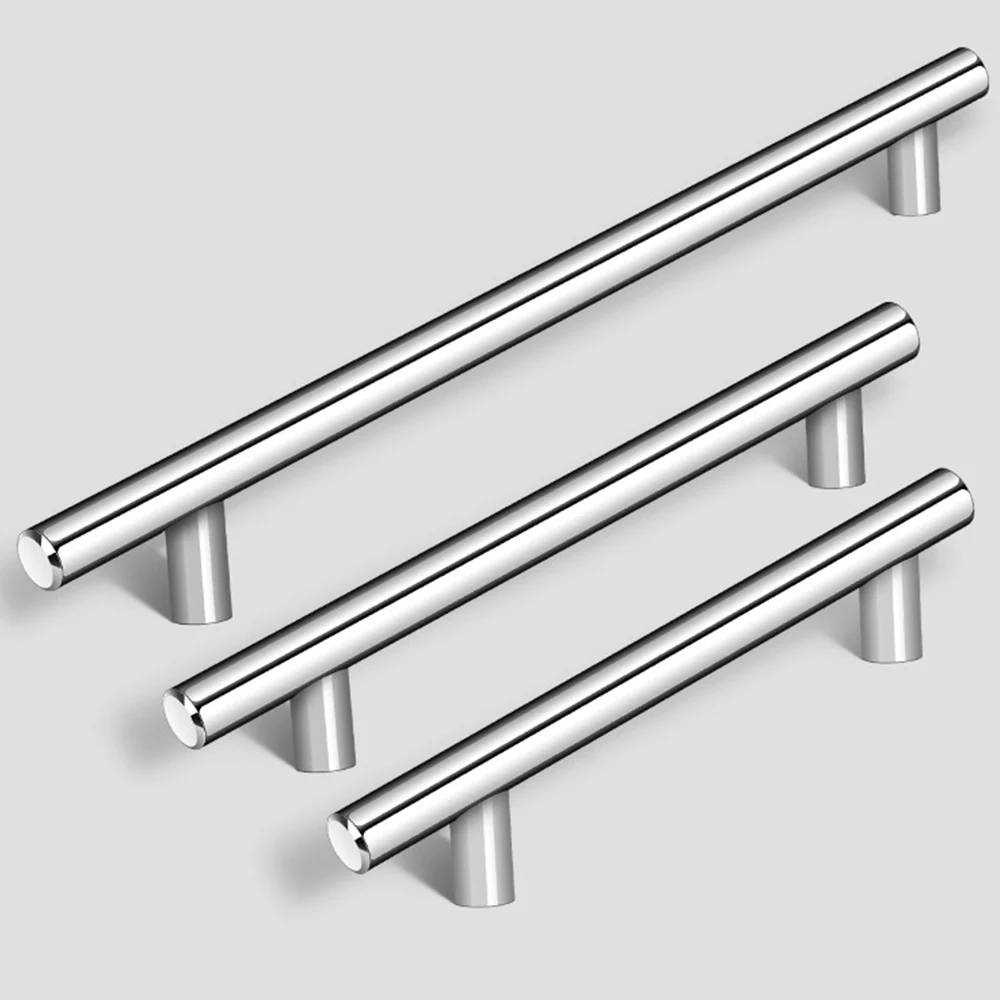 Hot Selling Hardware Accessory Handle T Bar Kitchen Handle Drawer Cabinet Furniture Pull Handle Bathroom Stainless Steel Modern